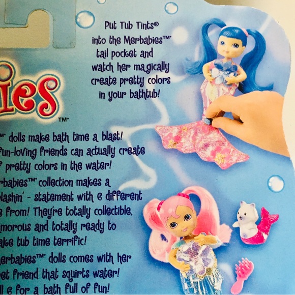 MERBABIES SEA DREAMER Mermaid Doll Bathtub Tints RARE Vintage 2002 - Picture 6 of 12